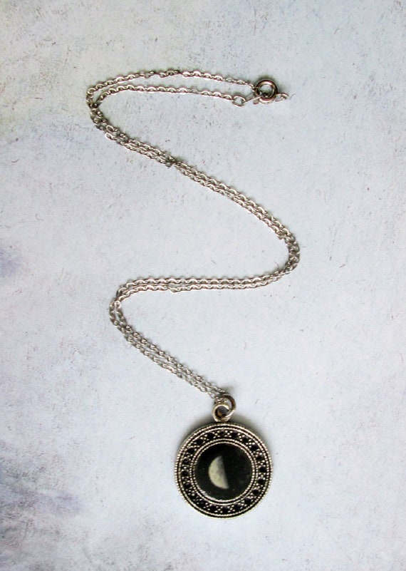 moon phase necklace birthday