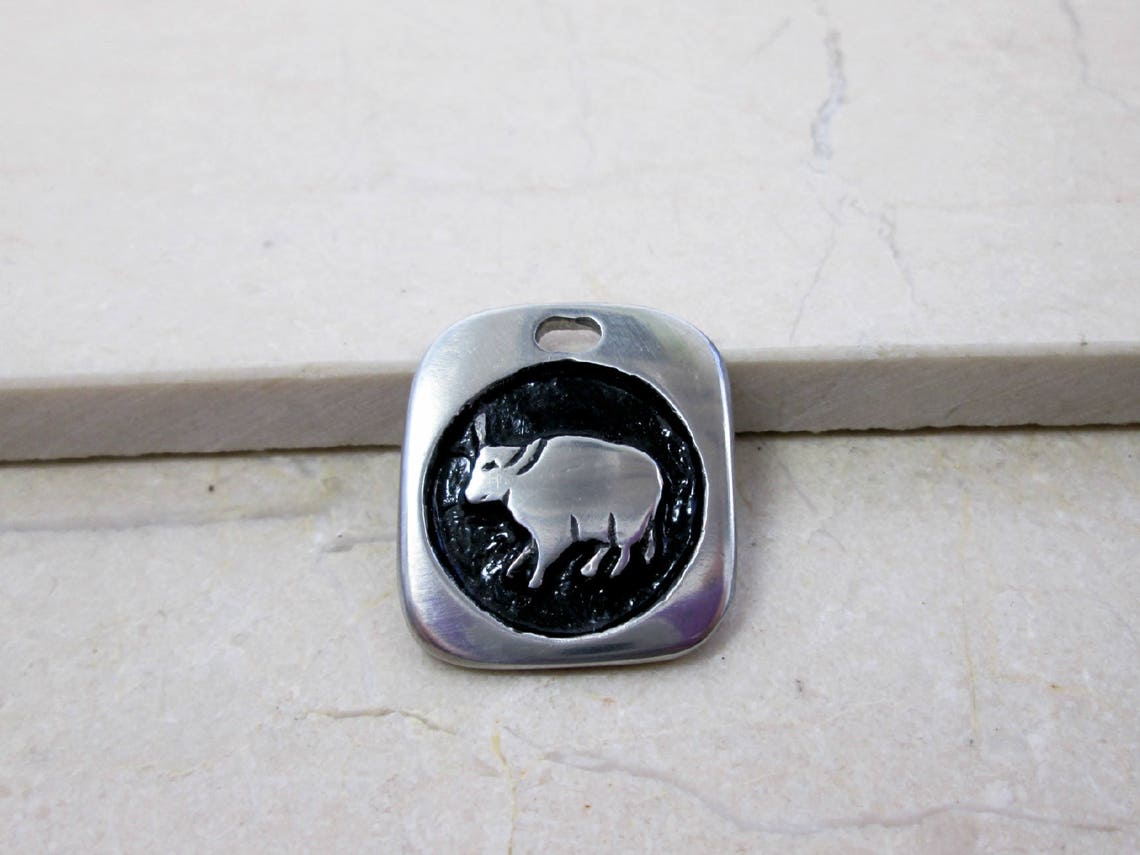 Ox Necklace Chinese Zodiac Animal Necklace Horoscope Astrology Etsy
