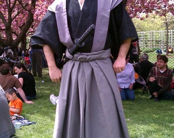 Custom Made To Order Traditional Japanese Samurai Edo Period Kamishimo Hakama Kataginu