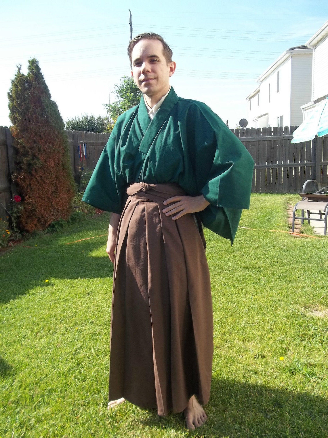 Custom Made To Order Japanese Samurai Hakama And Kimono Clothing Etsy