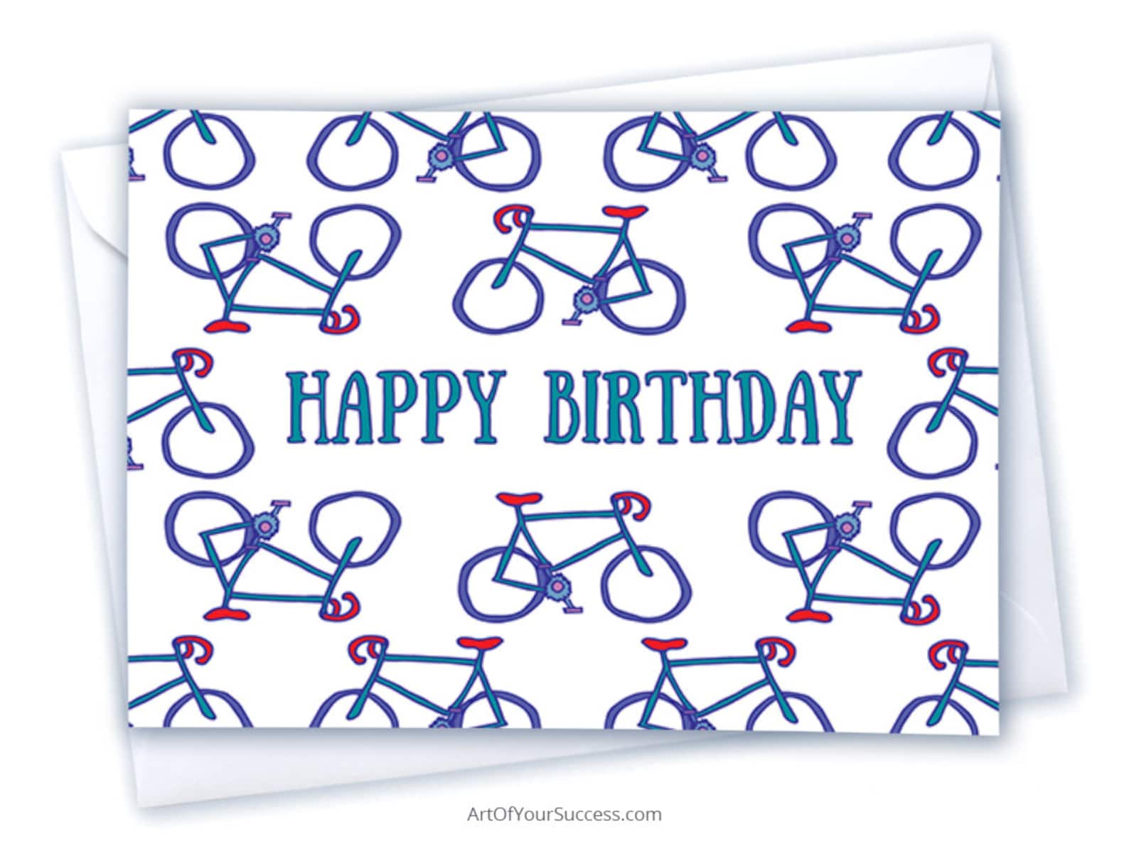 Alles Gute Zum Geburtstag Fahrrad Fahrrad-Geburtstagskarte alles Gute zum Geburtstag Karte für - Etsy Schweiz