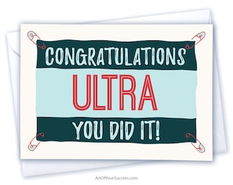 Congratulations Ultra Run card, Ultra Marathon