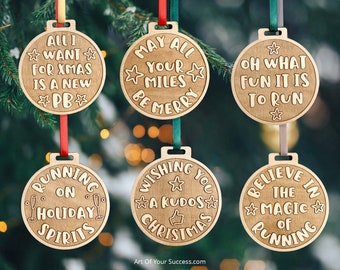 Christmas Decoration Medals for Runners