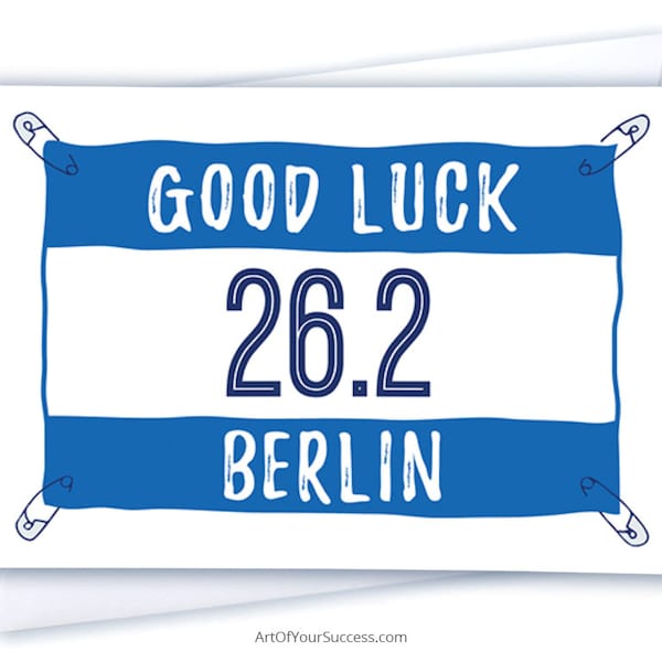 Berlin Good Luck Card, Marathon Good Luck or Congratulations