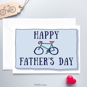 Father's Day Card cycling