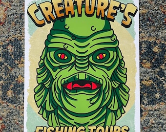 Criatura de la impresión digital A3 de la Laguna Negra