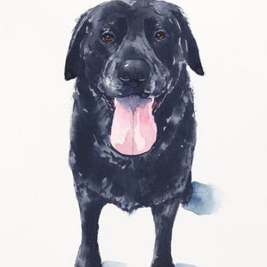Custom pet portrait art memorial painting original hand painted wall art dog lover customized gift watercolour paint my pet dog owner gift