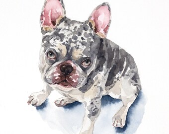 Pet Portrait - Dog Portrait - Custom Pet Portrait - Pet Memorial - Dog Painting - Watercolor pet painting - Paint My Dog - Pet Lover Gift