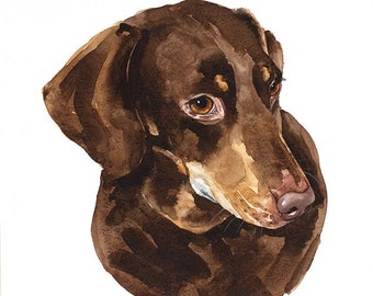 Pet Portrait, Dog Portrait, Custom Pet Portrait, Pet Memorial, Dog Watercolor pet painting, Paint My Dog, Pet Lover Art Gift, Hand Painted