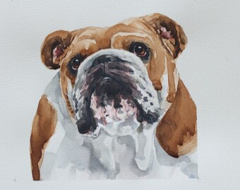 Pet Portrait - Dog Portrait - Custom Pet Portrait - Pet Memorial - Dog Painting - Watercolor pet painting - Paint My Dog - Pet Lover Gift