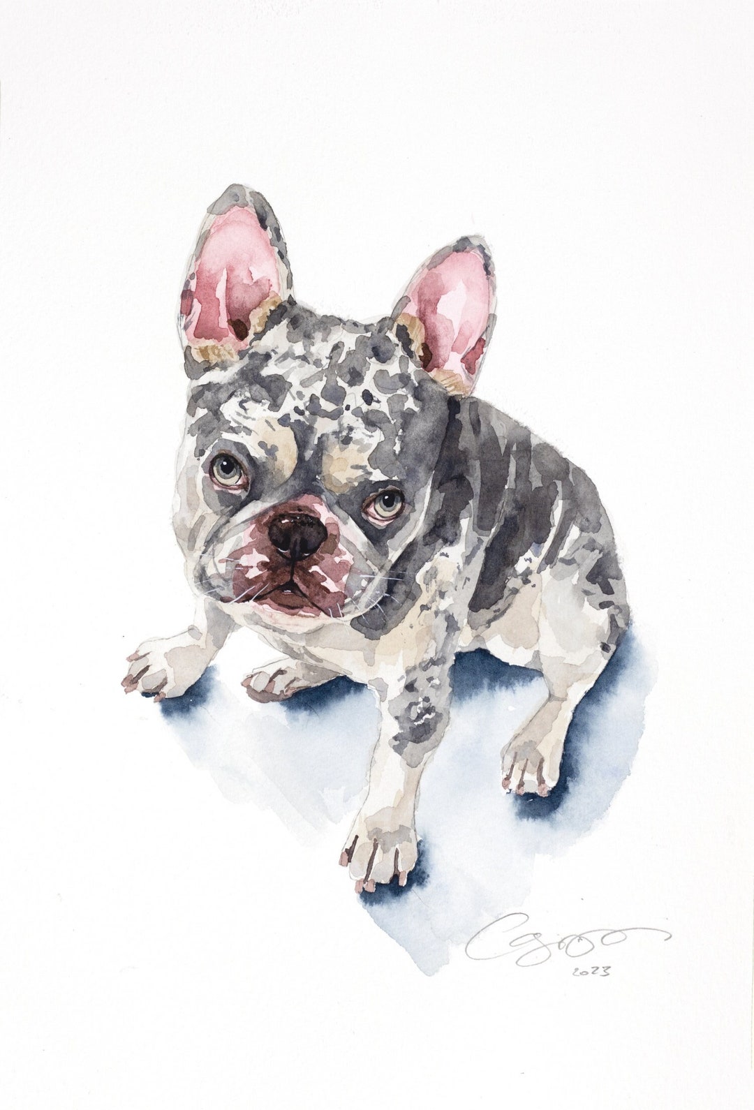 Pet Portrait Dog Portrait Custom Pet Portrait Pet Memorial Dog Painting