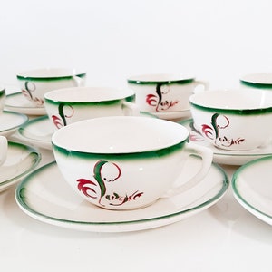 Juego de té de cerámica de DIGOIN Casino Coffee Cup y Saucer French Vintage Coffee Cozy, Publicidad Francesa imagen 1