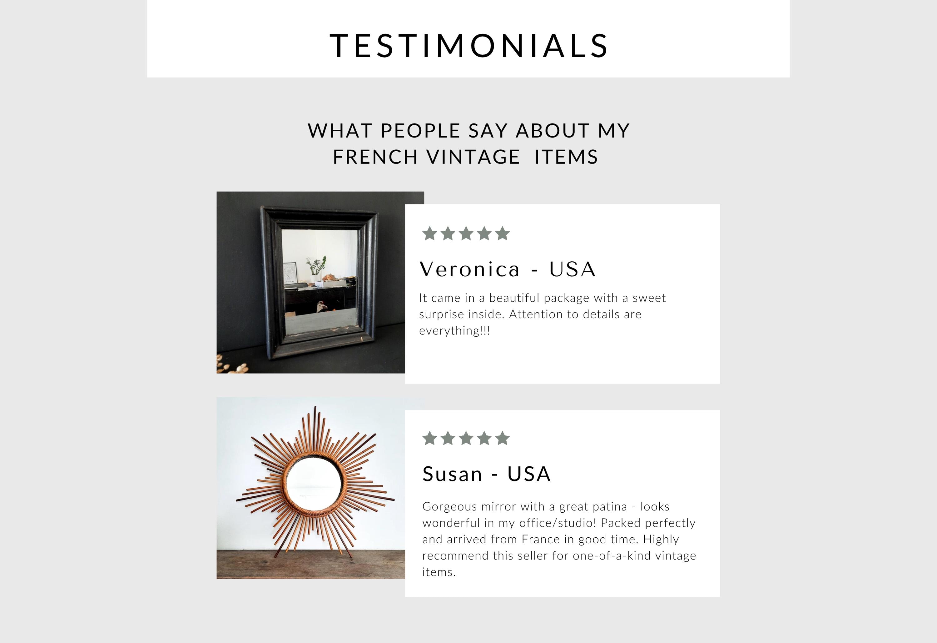 ヴィンテージバーバーミラーのペア、フレンチクロームフレームの卓上