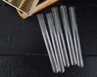 French Vintage Test Tubes set of 10 New Old Stock, Vintage Glass Test Tube Set Laboratories