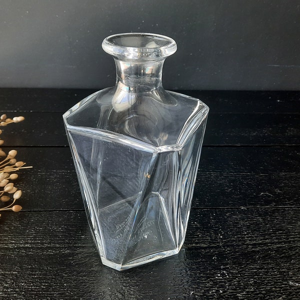 Old Crystal Decanter signed BACCARAT for Cognac Matell, Made in France, 1960s