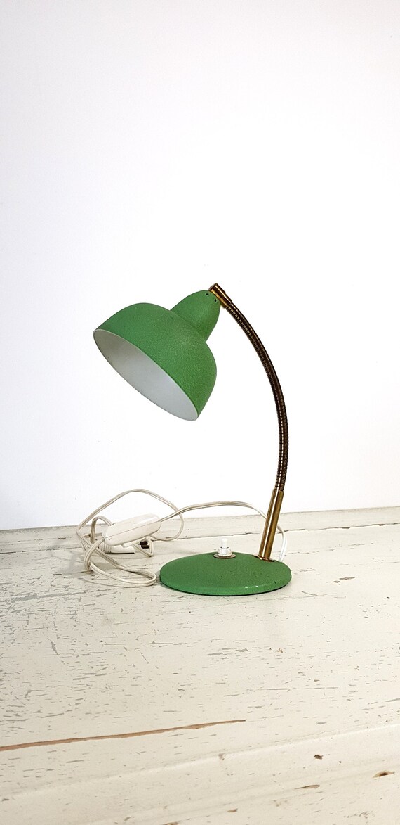 old green desk lamp