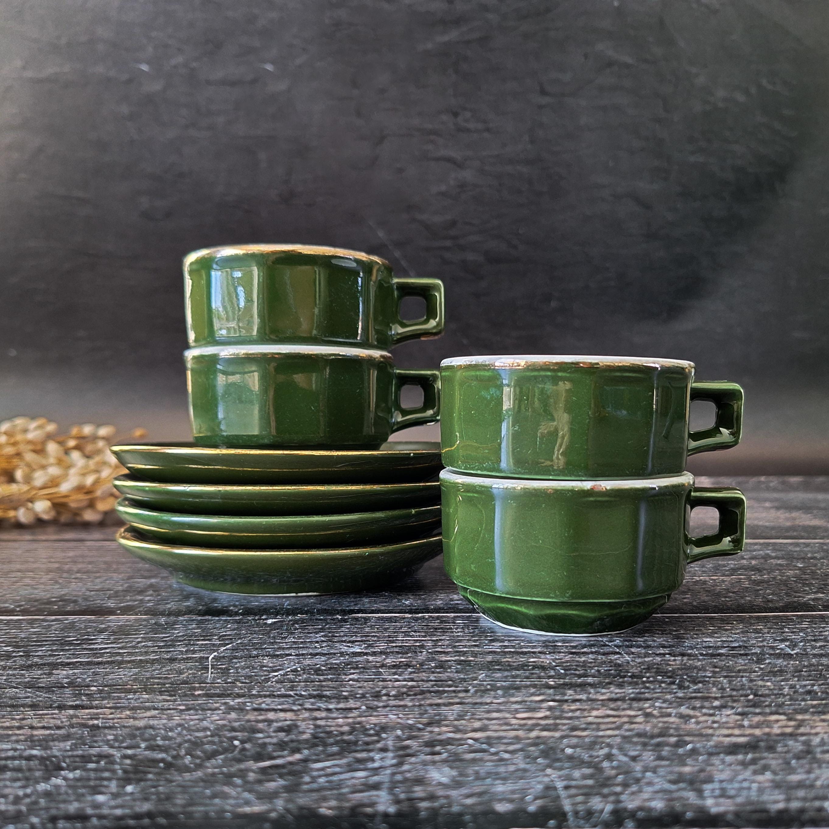 2 lampes design, Pied forme de tasses a café , superposées