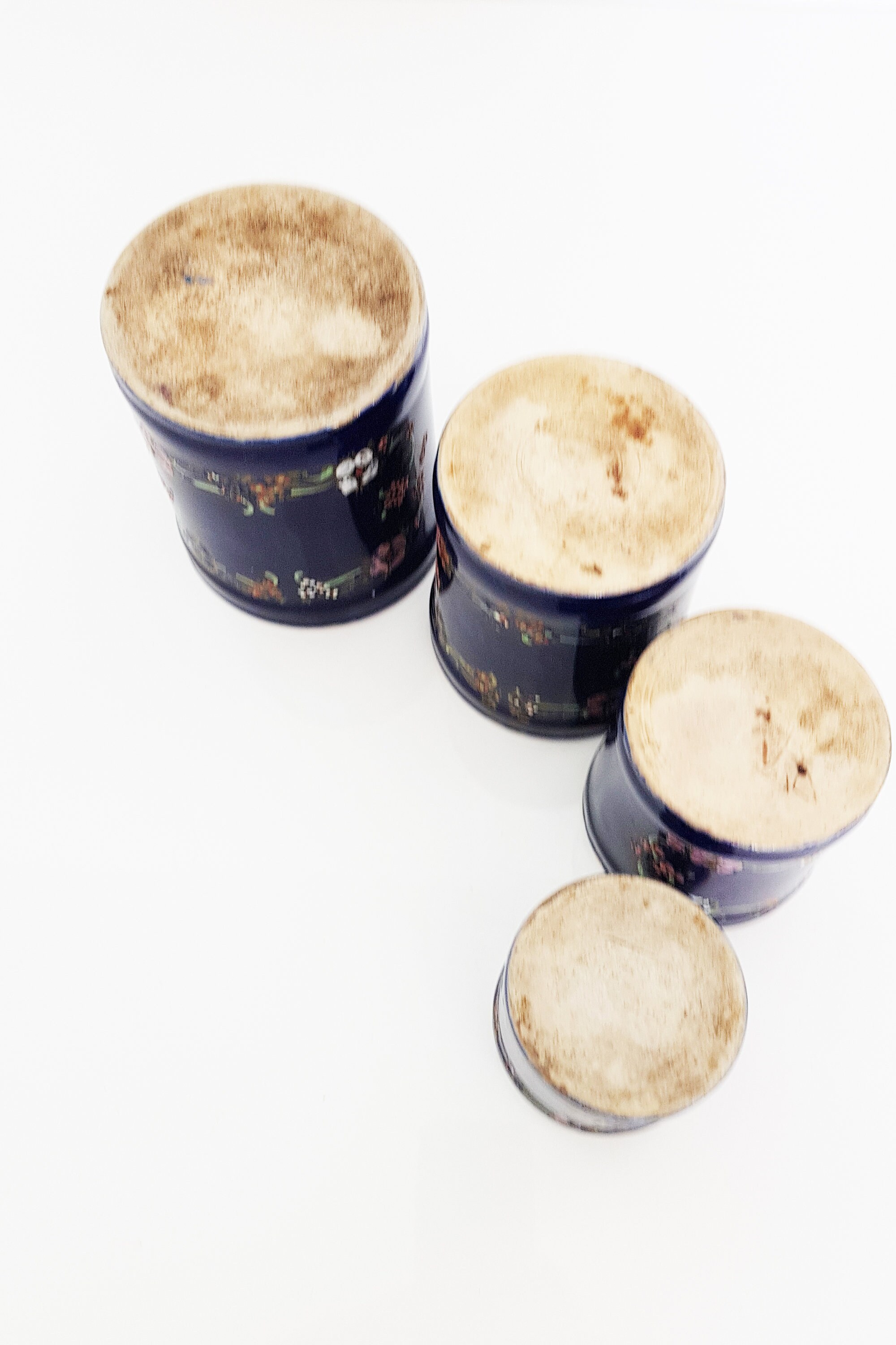 LUNEVILLE 陶器キャニスターセット キッチン用 釉薬をかけた