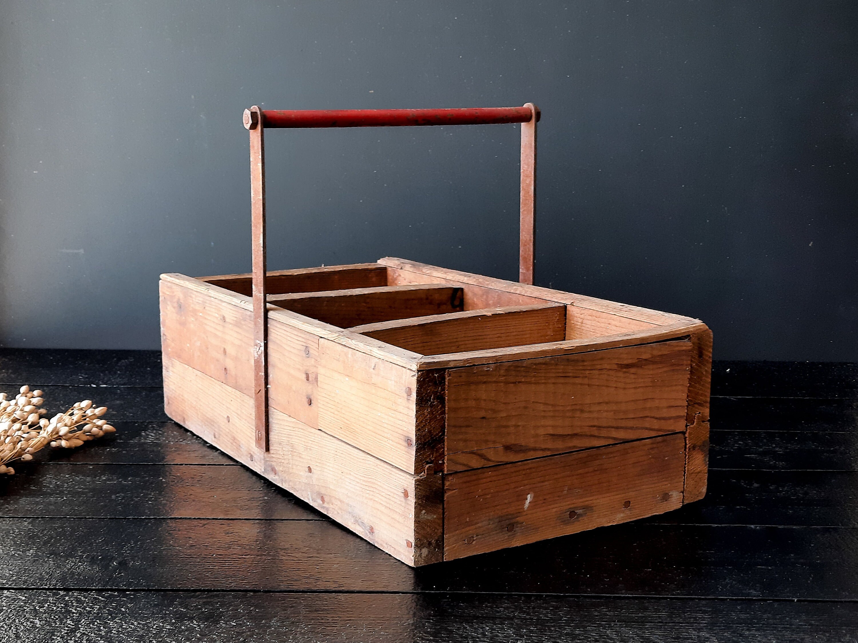 フランスアンティーク特大ツールボックス木製レア