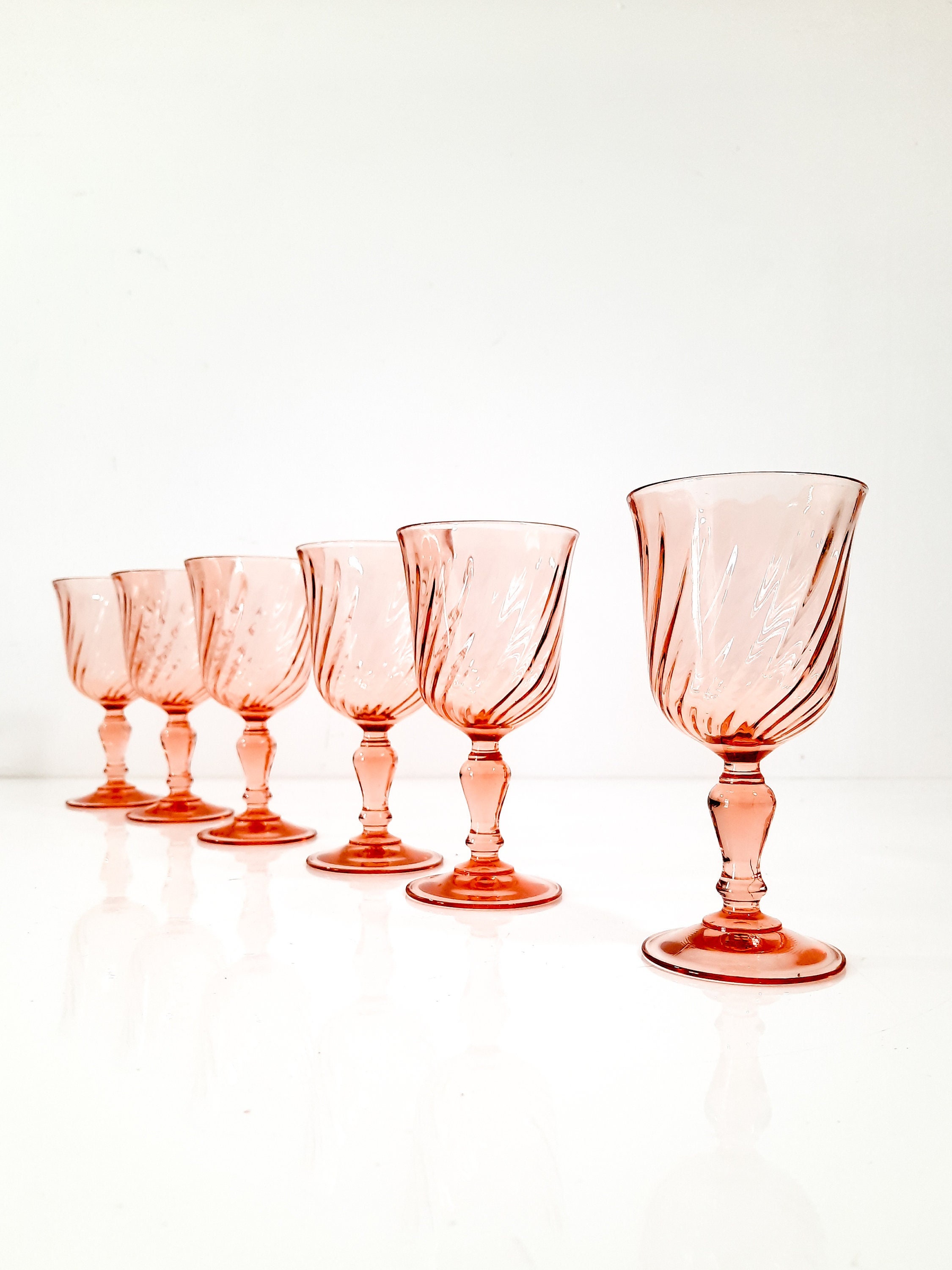 Lydia Wine Glasses, Mixed Set of 4