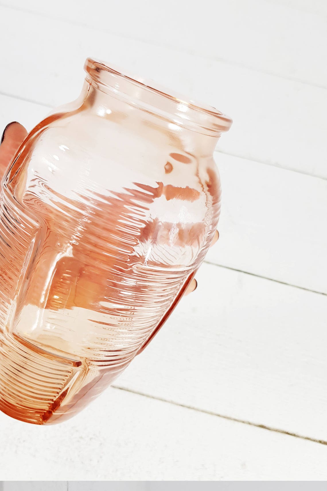 Pink Glass Vase Blush Pink Vase Pink Glass Bud Vase Glass Etsy