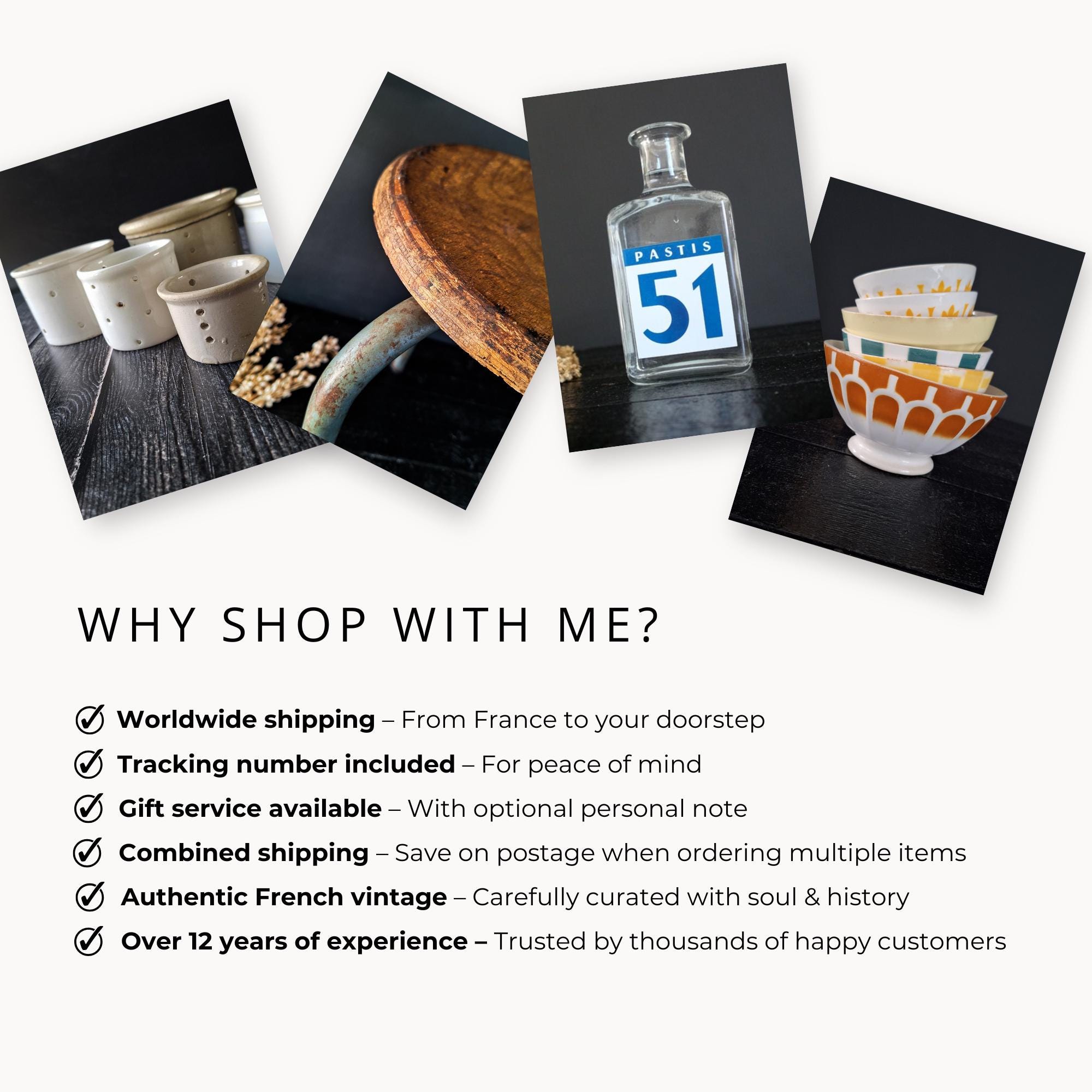 ヴィンテージ フレンチ ブルー＆ホワイト セラミック フラワー