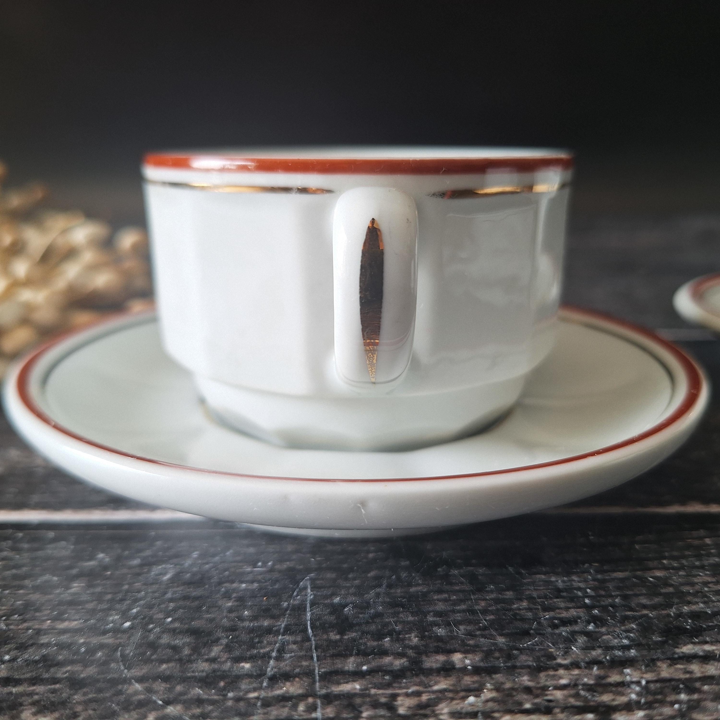 ヴィンテージ APILCO フローラ フラットカップ＆ソーサー 3個セット