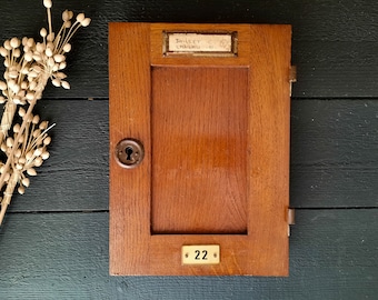 French Vintage Wooden Door 22 from an old Building Mailbox