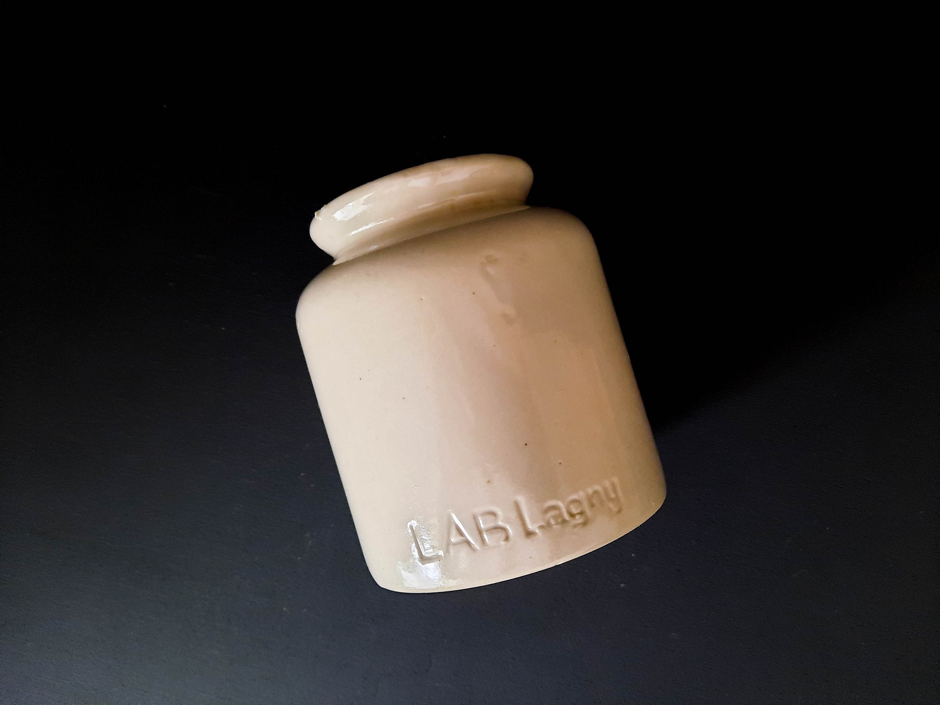 Lab Lagny ストーンウェア マスタードポット、フレンチクロックポット