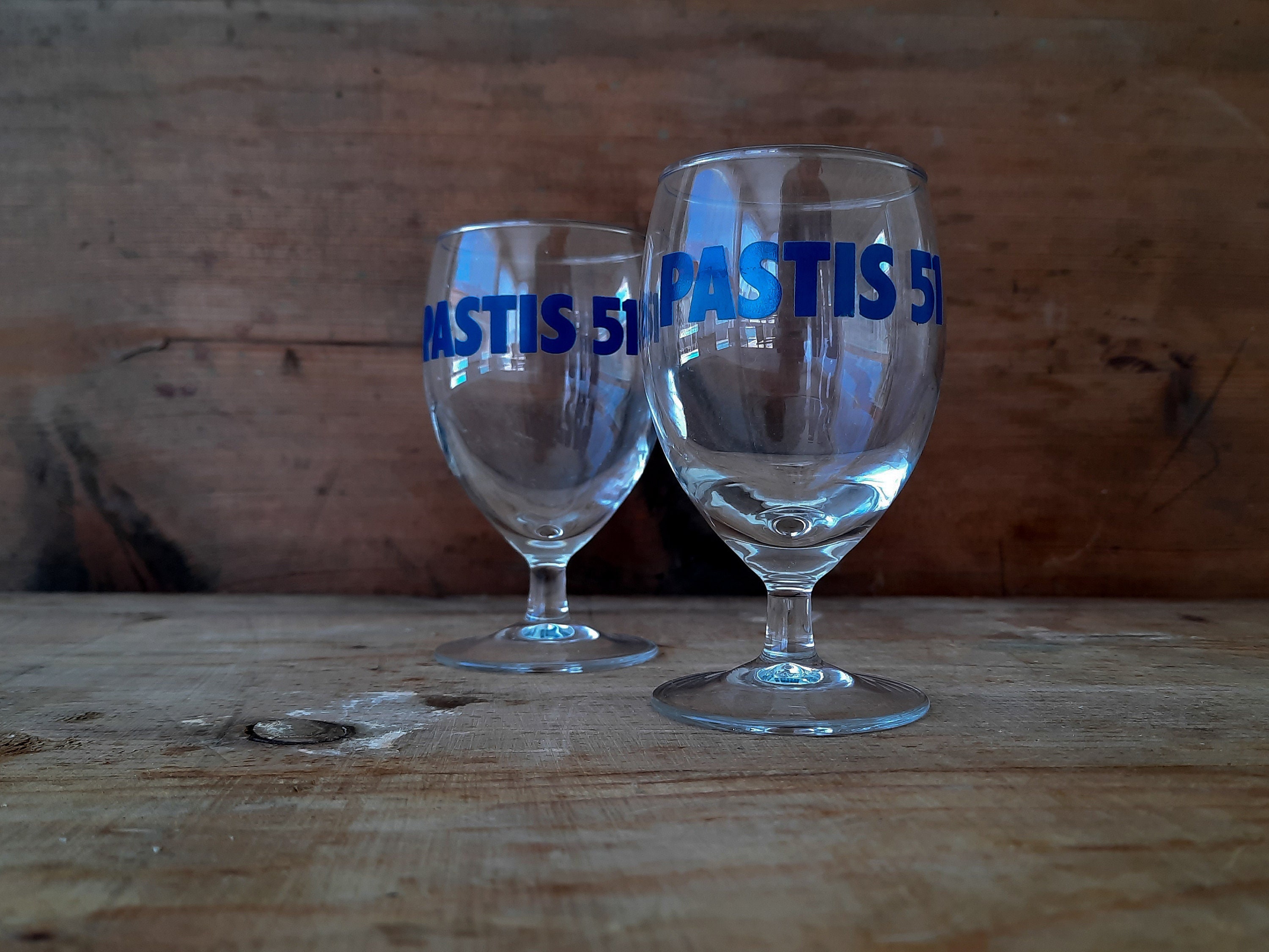 Verre Pastis 51 Vintage Art Déco – France Années 1980