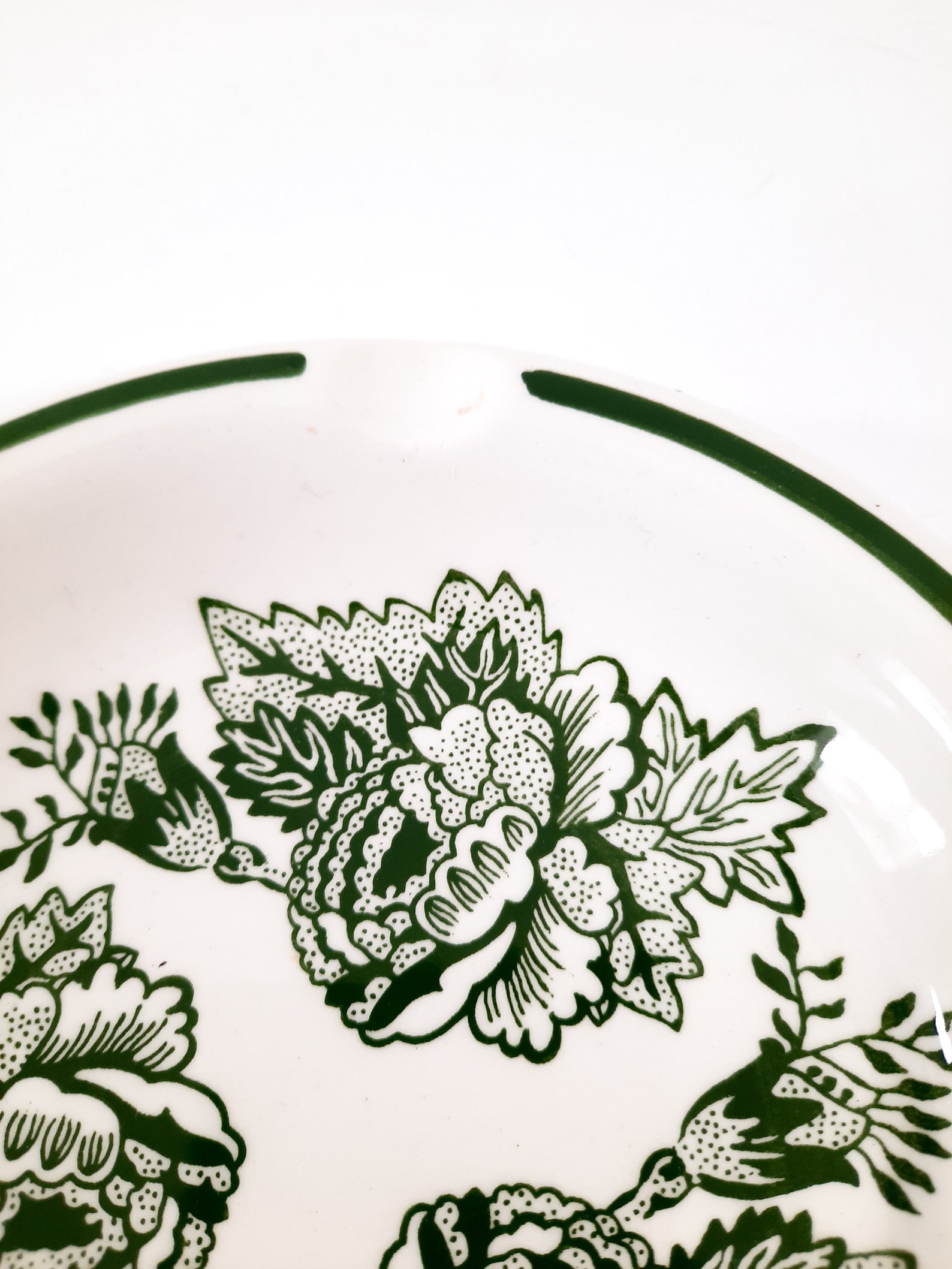 Green Ashtray Ceramic GIEN France French Vintage Ashtray Mid Etsy