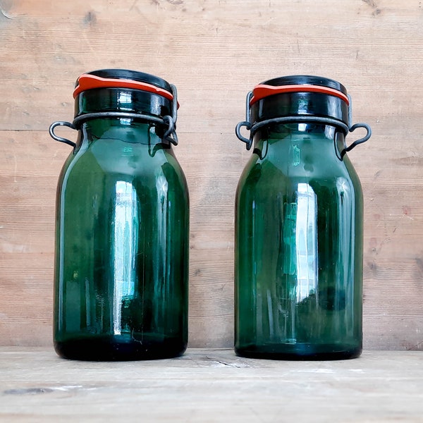 Green Canning Jars Etsy
