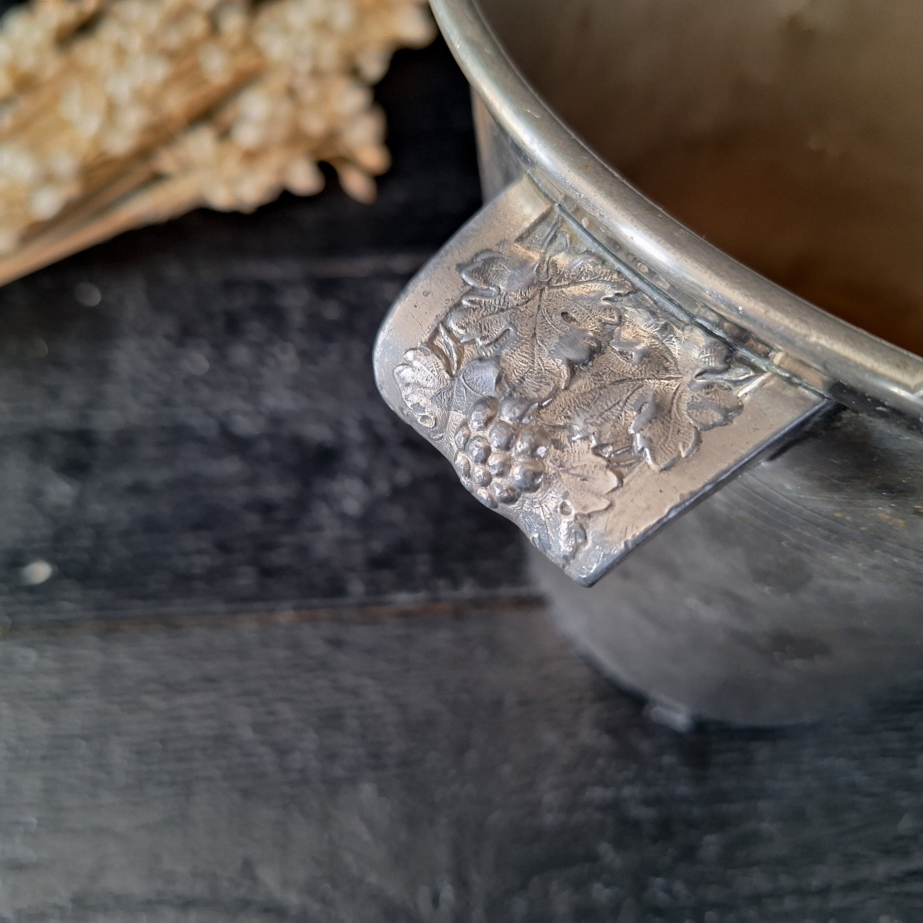 Seau à Champagne Alpadur Vintage - Métal Argenté, Années 70/80, Ø22 X H20 Cm