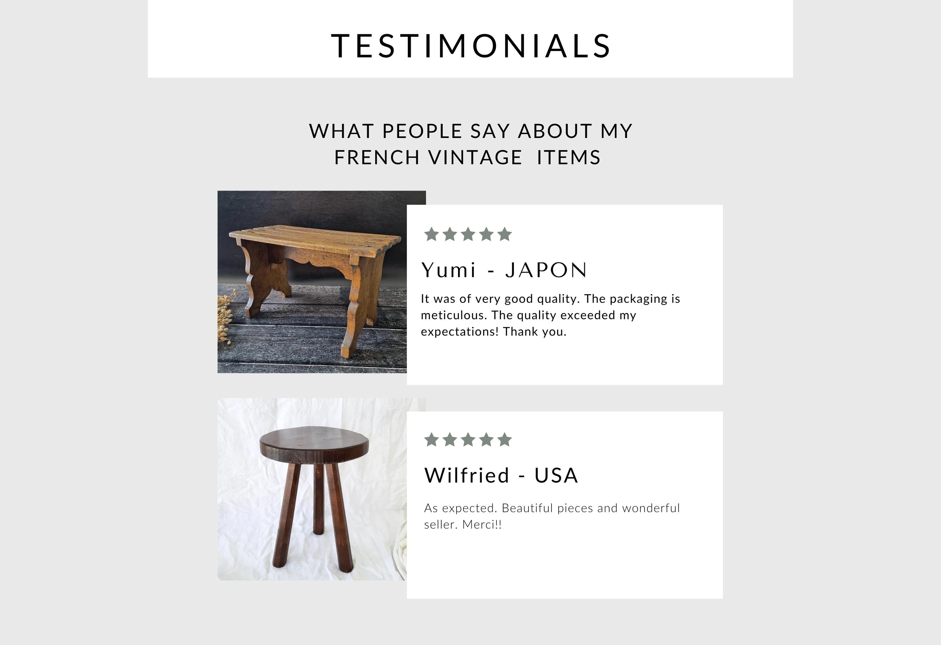 ブルータリスト三脚スツール木製ラスティック3フレンチヴィンテージ