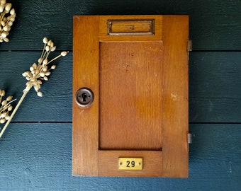 French Vintage Wooden Door 29 from an old Building Mailbox