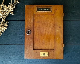 French Vintage Wooden Door 16 from an old Building Mailbox