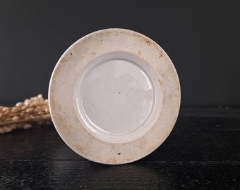 ヴィンテージ フレンチ ブルー＆ホワイト セラミック フラワー