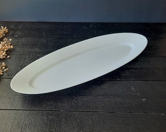 Long White Thick Ironstone Oval Serving Platter PILLIVUYT Brasserie Limoges Restaurant Limoges France Jeanne D'Arc living, Rustic Kitchen