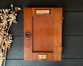 French Vintage Wooden Door 27 from an old Building Mailbox