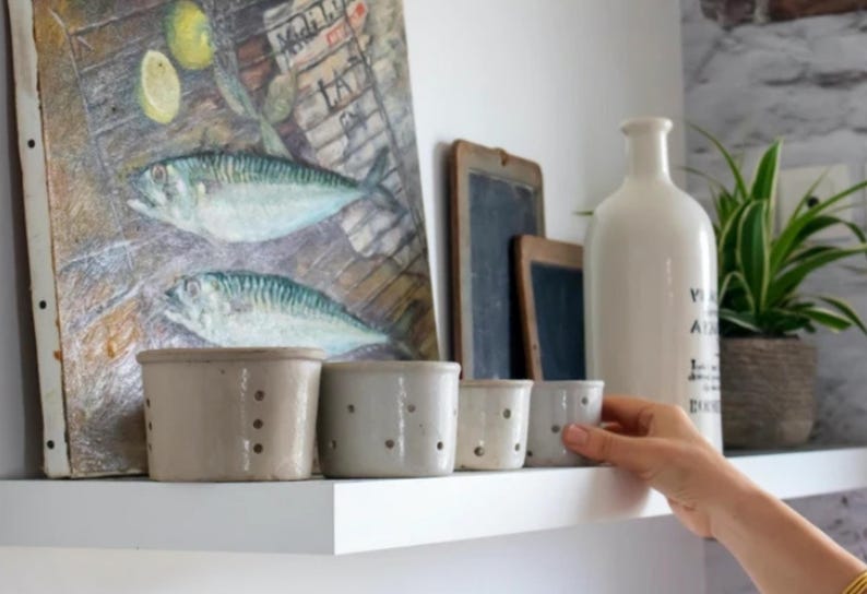 大型ヴィンテージイエローセラミックサービングプラッター、長方形皿 画像 19