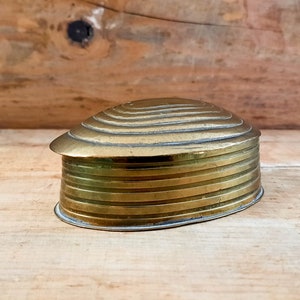 Vintage Brass Clam Shell Trinket Box With Lid, Jewelry Case Desk, Trinket  Dish, Naval Anchor Decoration -  India