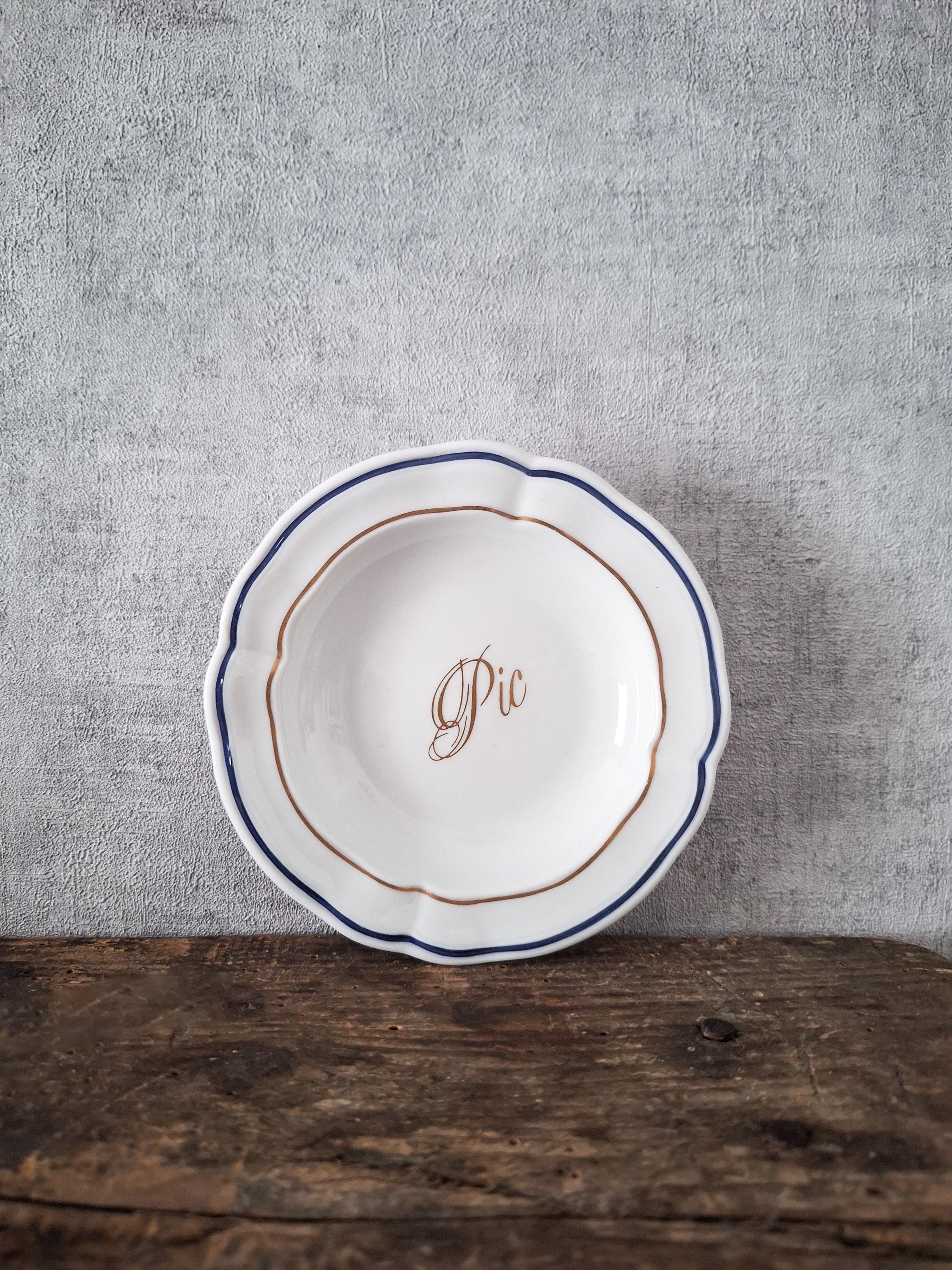 フランスヴィンテージ PORCELAINE FRANCE ビストロ皿 4枚セット 【公式