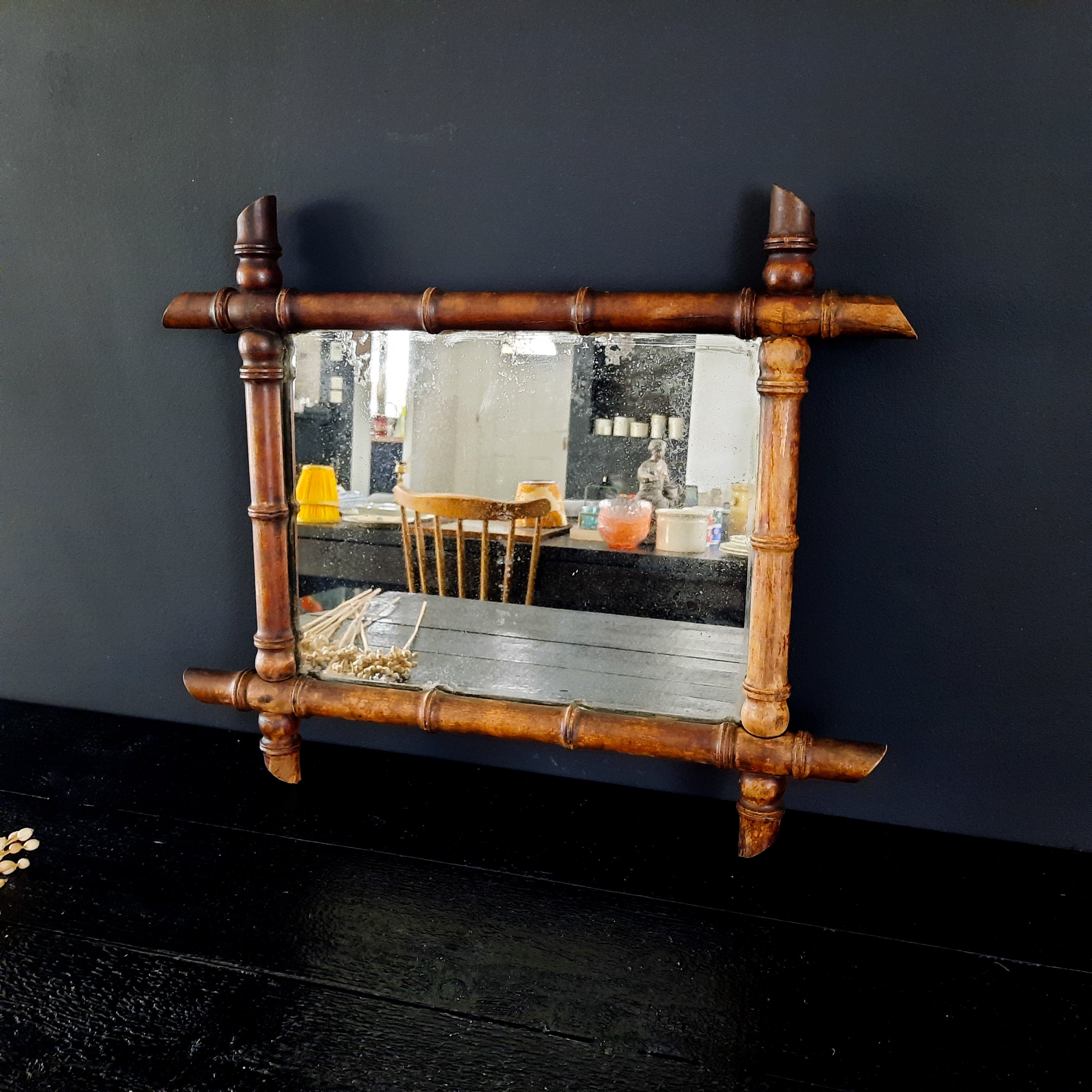 French Faux Bamboo Mirror - Etsy French Faux Bamboo Mirror - Etsy