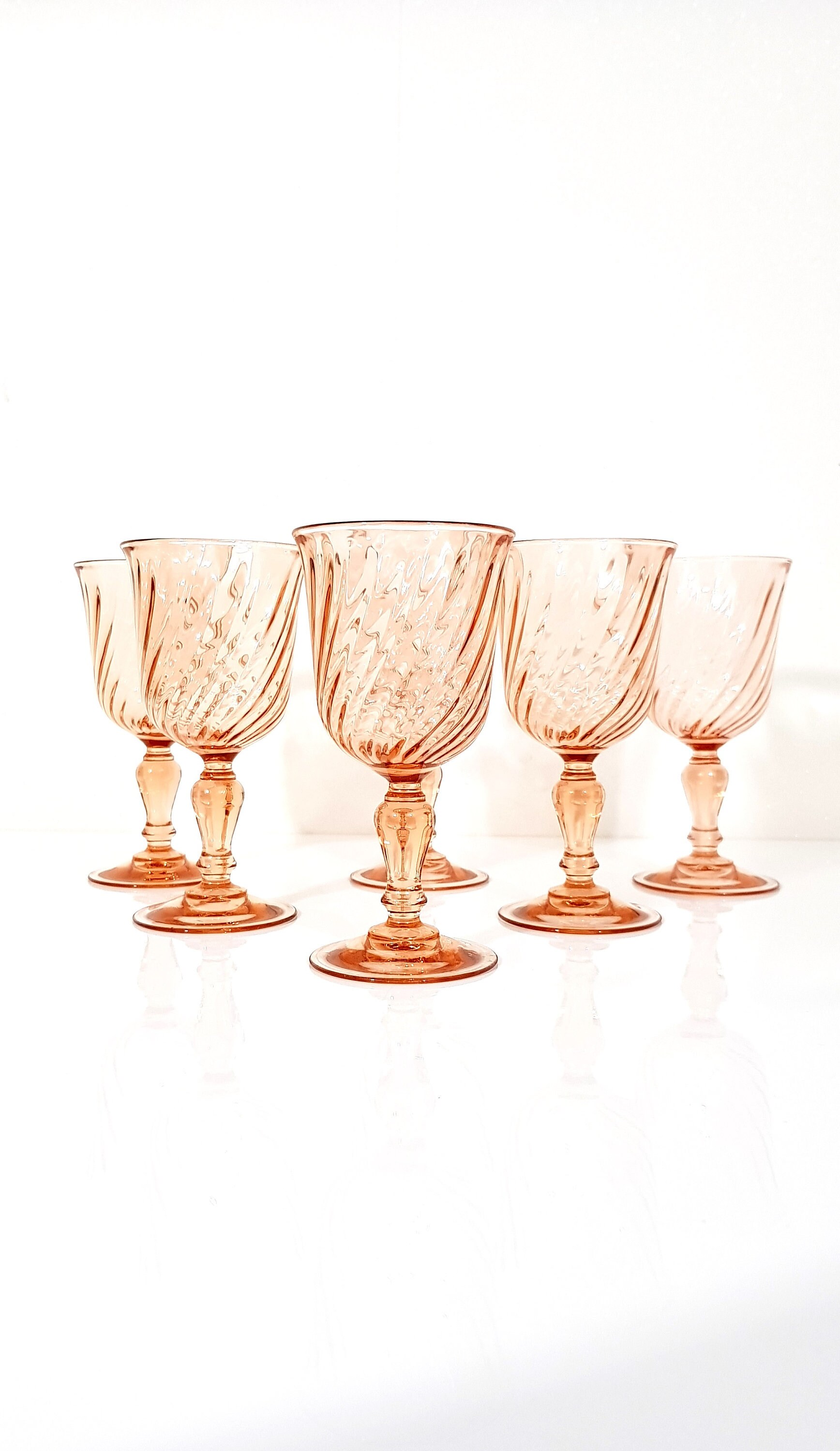 Pink Drinking Glasses Set Of 6 Pink Glasses Rosaline Arcoroc France Pink Swirl Digestive Glasses Luminar French Vintage Shot Glasses Shot Glasses Home Living Ctclionstrust Org