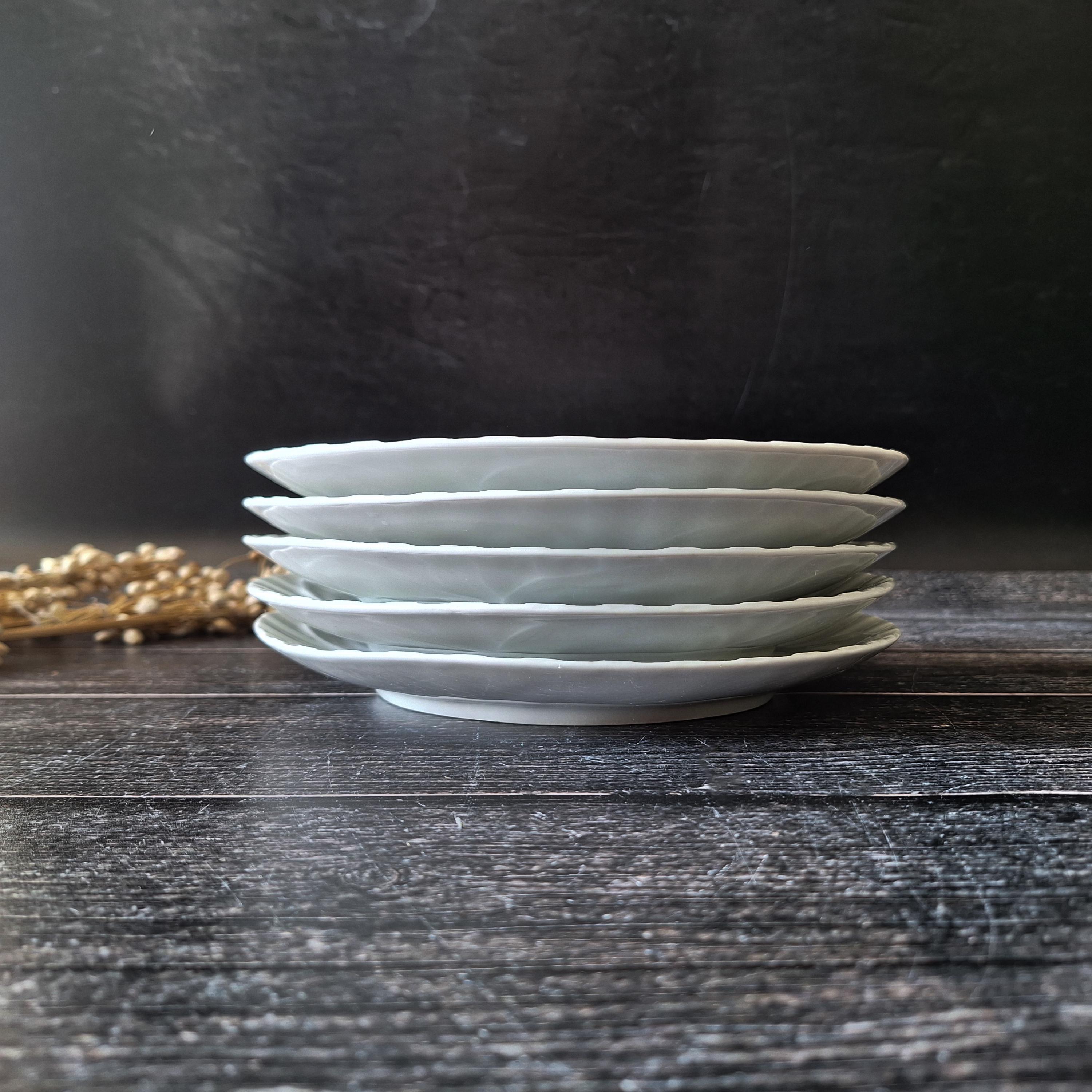 5 Raviers à Huîtres Pillivuyt Porcelaine Blanche – France