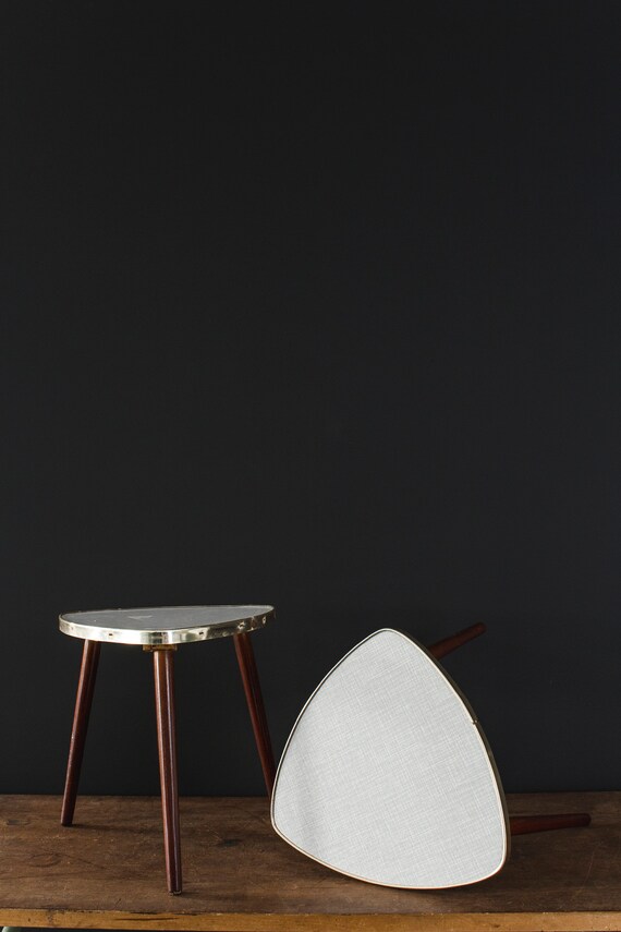 Retro Formica Table Triangle Side Coffee Image 0