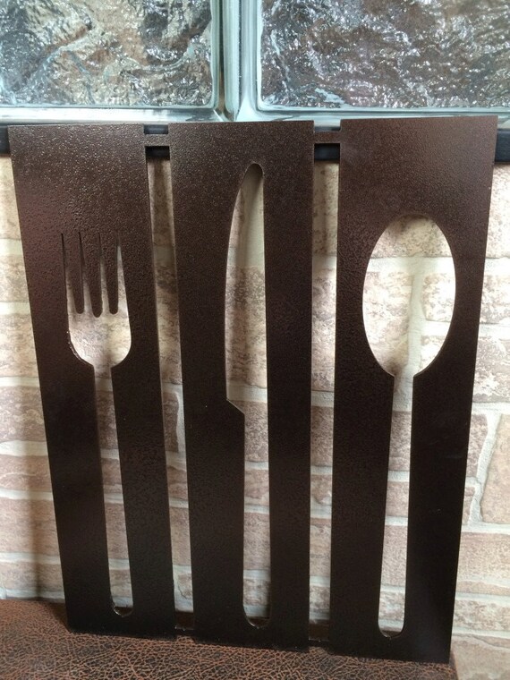 Metal Fork And Spoon Wall Decor