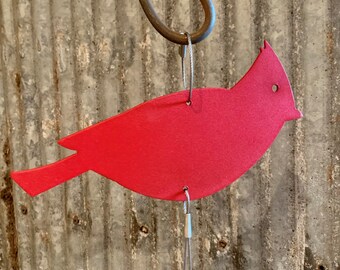 Cardinal Wind Chime Cardinal Red Bird Wind Chime Bird Wind - Etsy