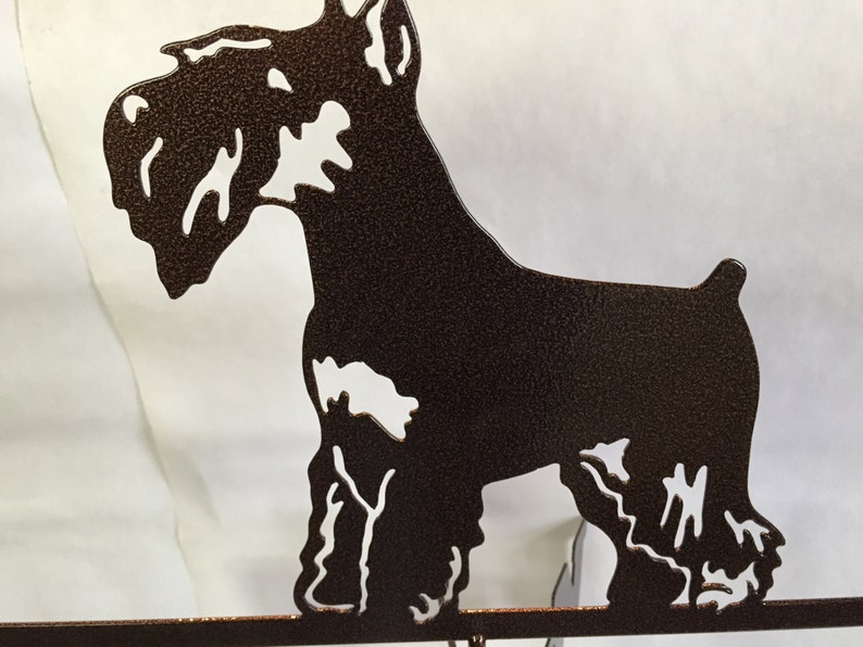 Metal Schnauzer Wind Vane Garden Decor Garden Art Etsy