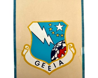 VTG 1960s USAF Ground Electronics Engineering Installation Agency GEEIA Emblem